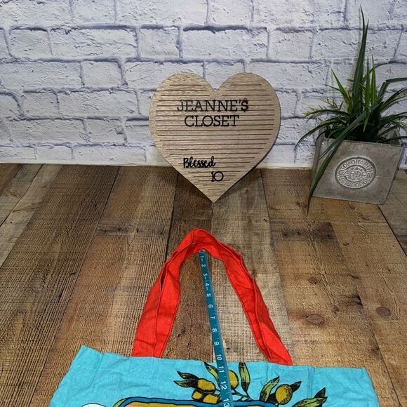 Trader Joe’s Bag Trader Joes Reusable Heavy Cotton bag Sardine Shopping Bag - Picture 7 of 7